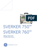 Sverker 750 Sverker 760: Relay Test Unit