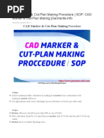 CAD Marker & Cut-Plan Making Procedure