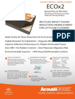 Ecox2: Recycled Impact Sound Reduction Underlayment For LVT Plank Flooring