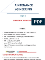 Unit III Condition Monitoring