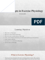 Basic Concepts in Exercise Physiology