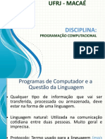 Aula 1 - Introdução A Programação Computacional