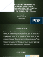 Propuesta de Un Sistema de Abastecimiento de Agua Potable para El Sector C de La Vereda