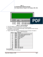 Unit - 5 8051 Interfacing Andapplications Interfacing of 8051with: Analog Sensors, Keypad & LCD Display, ADC, DAC, DC Motor. LCD Interfacing