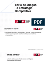 La Teoría de Juegos y La Estrategia Competitiva