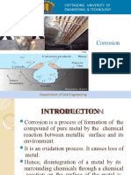 Corrosion: Chittagong University of Engineering & Technology