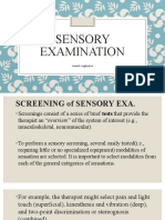 Sensory Examination For Physiotherapy Student - Neuro