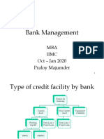 Bank Management: MBA Iimc Oct - Jan 2020 Praloy Majumder