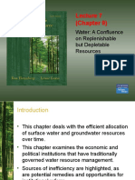 (Chapter 9) : Water: A Confluence On Replenishable But Depletable Resources