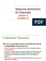 Natural Resource Economics: An Overview: (Chapter 6)