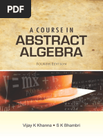 A Course in Abstract Algebra PDF