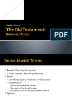 The Old Testament:: Books and Order