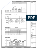 Footing Schedule: 3 Storeyed R.C.C Building