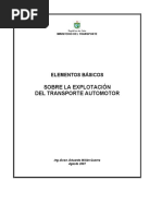 Elementos Basicos Sobre La Explotación Del Transporte Automotor