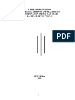 A Research Report On Knowledge Attitude PDF