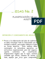 Unidad No. 2 Planificación de Auditoria (Conocimiento Del Negocio)