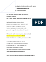 Monologo Adaptación de Canciones de Lytos