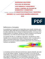 Analisis y Control de Calidad de M y C.tema 4.teoria de Conceptos Estadisticos