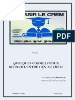 Entretien Au Crem PDF