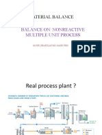 4.material Balance For Mutiple Unit