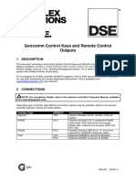 Gencomm Control Keys and Remote Control Outputs: 1 Description