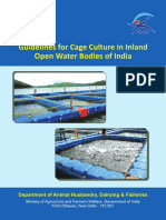 Guidelines For Cage Culture in Inland Open Water Bodies of India