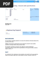 Aircraft Grounding - Ground Cable Specifications: Engineering Support