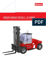 Medium Forklift Trucks 9 - 18 Tonnes: Technical Information Kalmar Dce90-180, Diesel