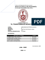 Laboratorio de Transformador Monofasico PDF