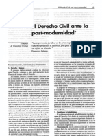 El Derecho Civil Ante La Post Modernidad