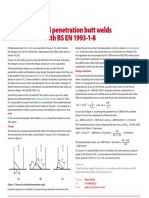 AD 399 - Design of Partial Penetration Butt Welds in Accordance With BS EN 1993-1-8