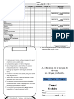 Carnet Scolaire 1er Et 2e Cycle