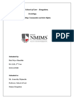 Nmims, School of Law - Bengaluru. Sociology.: Forest Dwelling Communities and Their Rights