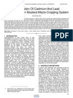 Remediation of Cadmium and Lead Contamination in Mustard - Maize Cropping System