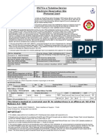 Irctcs E-Ticketing Service Electronic Reservation Slip (Personal User)