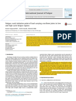 Fatigue Crack Initiation Point of Load Carrying Cruciform Joints in Low and High Cycle Fatigue Region