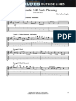 Chromatic 16th Note Phrasing: Demonstration