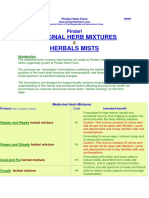 Medicinal Herb Mixtures Herbals Mists: Pindari