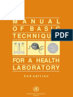 Basic Techniques Health Lab (Who 2003)