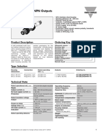 Ultrasonic Diffuse, PNP or NPN Outputs Type M12: Product Description Ordering Key UA12BLD02PPM1TR