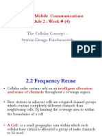 EENG473 Mobile Communications Module 2: Week # (4) : The Cellular Concept - System Design Fundamentals