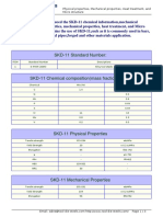 Data Table For Grades Tool Die Steels SKD-11