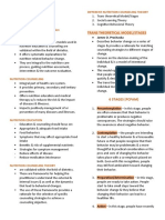 Nutrition Education and Counselling Behavioral Change: Trans Theoretical Model/Stages