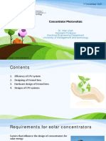 Concentrator Photovoltaic: 13 November 2020