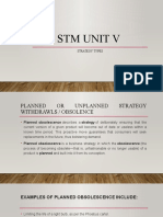 STM Unit V: Strategy Types