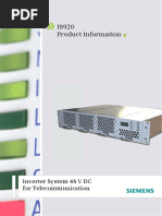 IS920 Product Information: Inverter System 48 V DC For Telecommunication