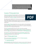 Earth Science (Metamorphic Rocks)