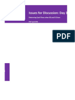 Issues For Discussion: Day 3: Determing Cash Flows When BS and IS Given Pat and Cfo