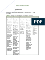 Planificacion de La Semana de Ambientacion