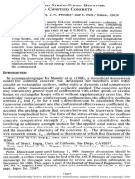 Mander - Priestley - Park (1988) - Observed Stress-Strain Behavior of Confined Concrete